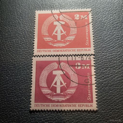 ГДР 1974. Герб ГДР