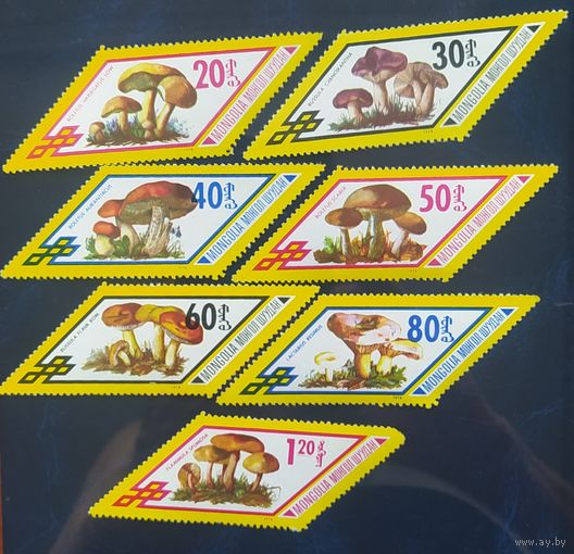 Монголия 1978 Грибы,  полная серия