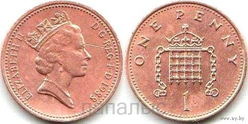 Великобритания 1 пенни 1988