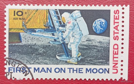 США, 1969 г., первый человек на Луне