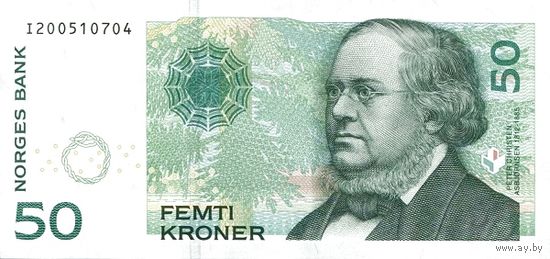 Норвегия 50 крон образца 2011 года UNC p46d