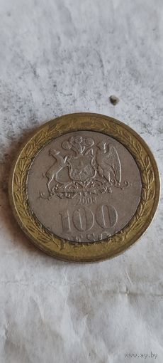 Чили 100 песос 2008