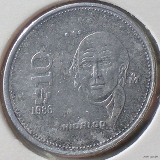 Мексика, 10 песо 1986 года