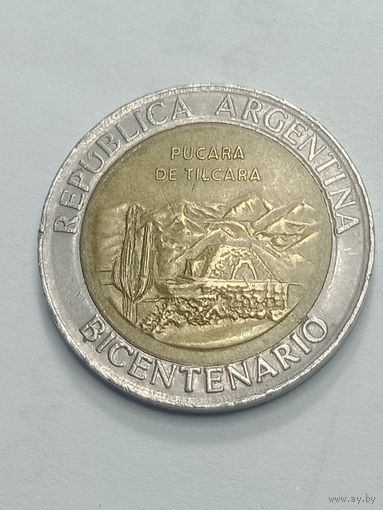 Аргентина 1 песо 2010 года .