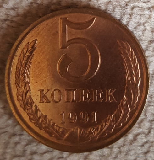5 копеек СССР. 1991 г..