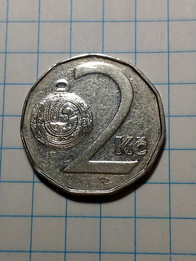 2 крон Чехия 1996 год