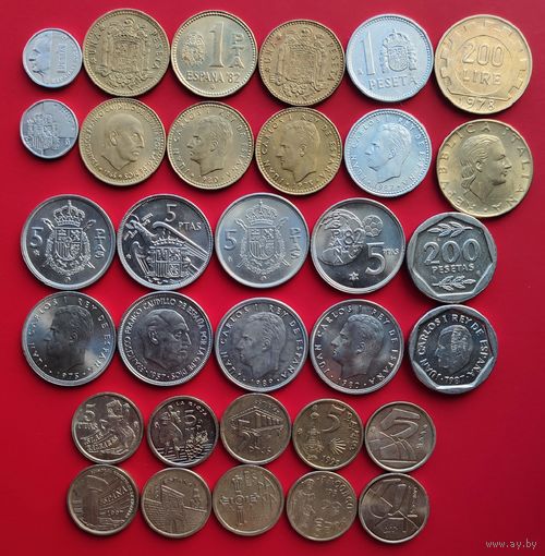 Испания (15 монет)