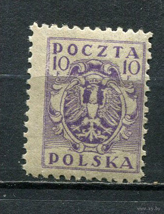 Польша - Восточная Верхняя Силезия - 1922 - Герб 10F - [Mi.2] - 1 марка. MNH, MLH.  (Лот 64Gu)-T4P3