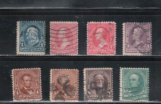 США-1895, (Скотт.264-273), гаш.   , Стандарт, Президенты