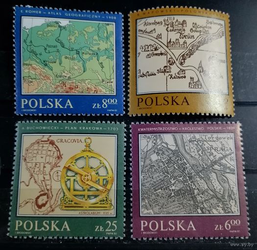 Польша 1982 Картография