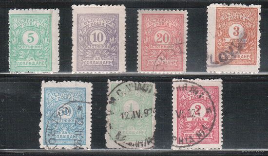 Болгария-1921, (Мих.21-28), гаш.  , Доплатные марки,(полная серия)