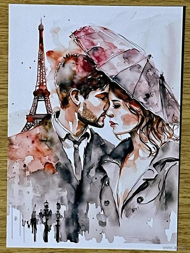 Открытка для посткроссинга чистая 10х15 см