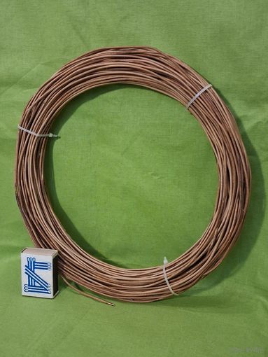 Провод обмоточный с двойной стекловолокнистой изоляцией ПСДТ круглый диаметр 1,8 мм (СССР)