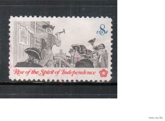 США-1973, (Мих.1094) , гаш. , 200-лет независимости,  (одиночка)