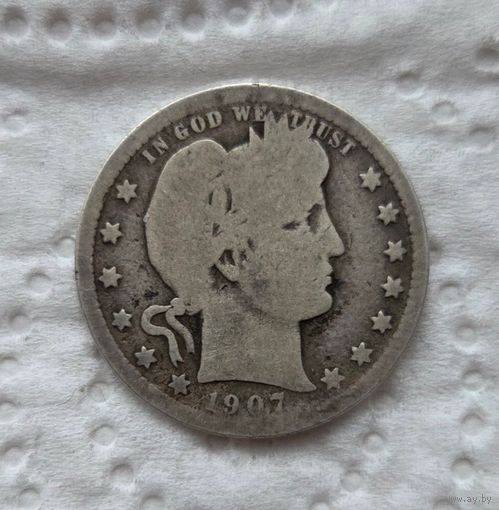 США 25 центов 1907