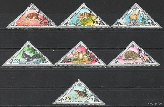 Фауна Грызуны Монголия 1983 год серия из 7 марок