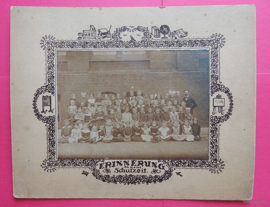 Фото большое "Школа", Германия, до 1917 г. (17*12 см без паспарту)