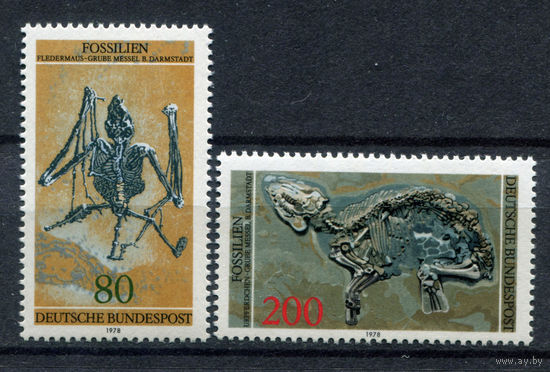Германия (ФРГ) - 1978г. - Ископаемые - полная серия, MNH [Mi 974-975] - 2 марки