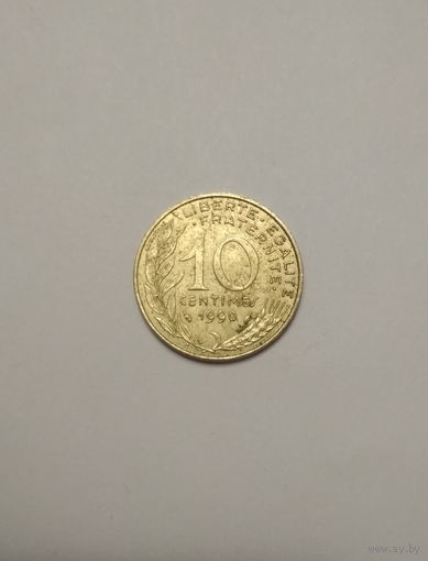 Франция / 10 сантимов / 1990 год