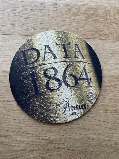Подставка под пиво (бирдекель) "DATA 1864" No 1