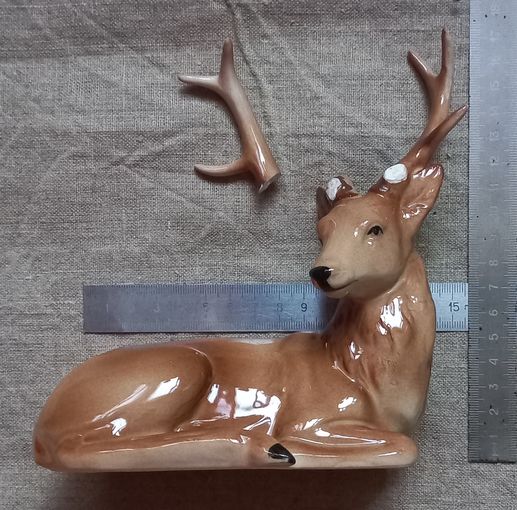 Статуэтка фарфоровая олень Германия в реставрацию