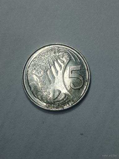Каймановы острова 5 центов 2008 года .