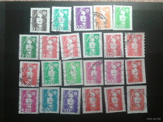 Франция 1990-1996 стандарт Марианна