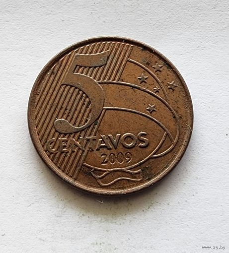 Бразилия 5 сентаво, 2009