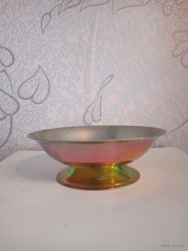 Металлическая вазочка, конфетница, сухарница