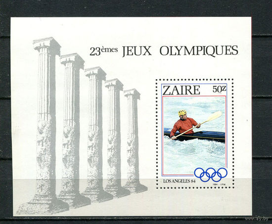 Конго (Заир) - 1984 - Летние Олимпийские игры - [Mi. bl. 49] - 1 блок. MNH.  (Лот 86GQ)-T41P12