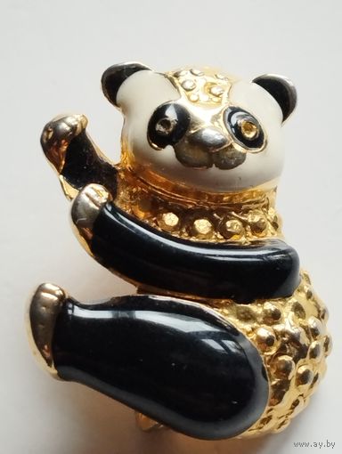 Брошь СССР. Панда.