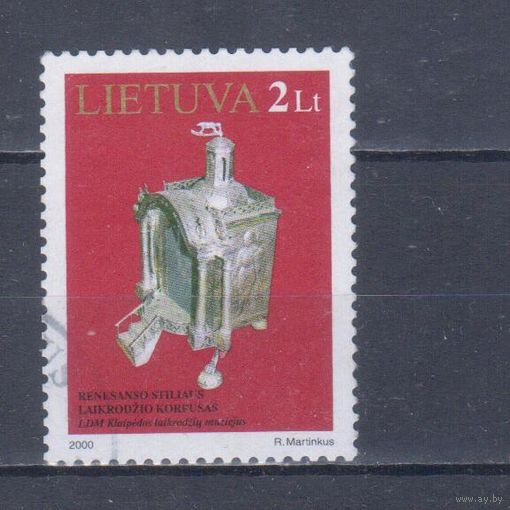 [1352] Литва 2000. Культура.Искусство.Корпус от часов. Гашеная марка.