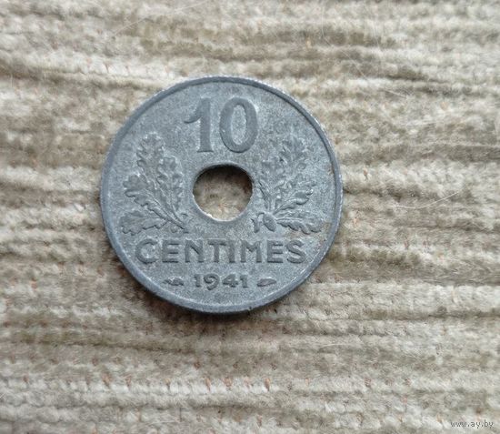 Werty71 Франция 10 сантимов 1941