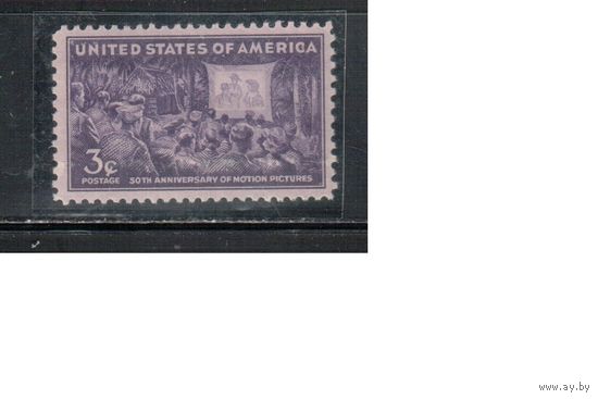 США-1944, (Мих.532),  **    , Кинематограф (одиночка),