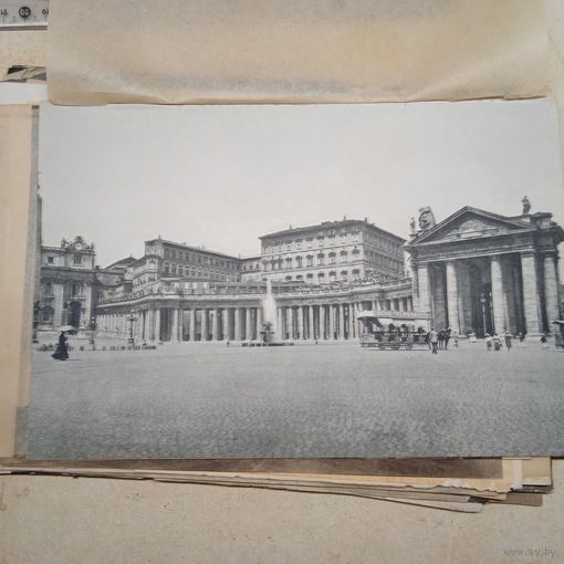 Ватиканъ. Энциклопедическая гравюра СПБ. 19-20века 24х16см.    РАСПРОДАЖА КОЛЛЕКЦИИ.