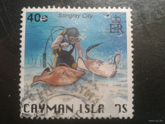 Кайманы, колония Англии, 1996. Дайвер-любитель
