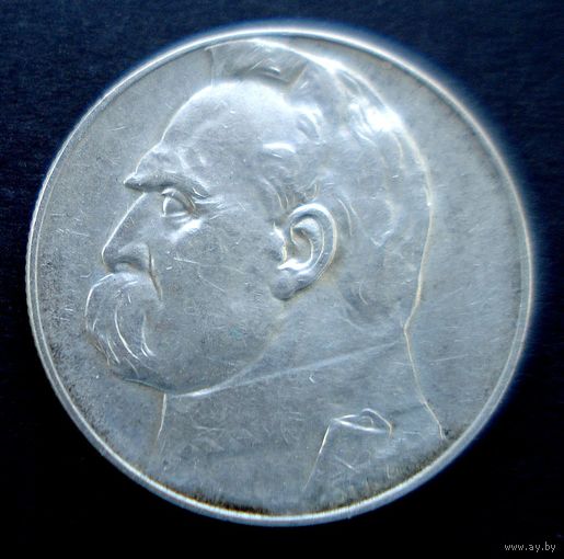 Монета. СЕРЕБРО Польша 5 злотых 1936 год.