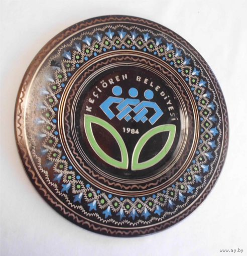 Тарелка настенная Медь