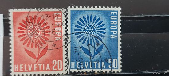 РАСПРОДАЖА ШВЕЙЦАРИЯ 1964г. Полная серия. Гаш.