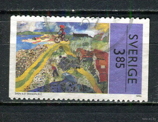 Швеция - 1996 - Искусство 3,85Kr - [Mi.1945] - 1 марка. Гашеная.  (LOT Gz49)-T3P42