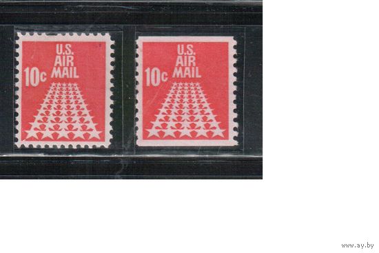 США-1968, (Мих.939 А+C),  **   , Авиапочта, Стандарт ,