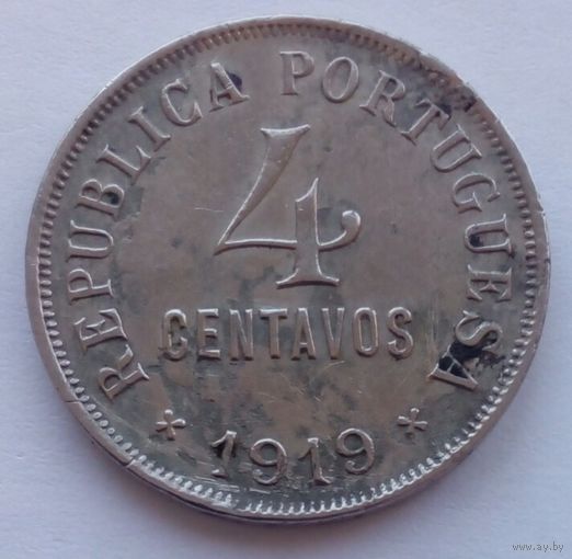 Португалия 4 сентаво 1919