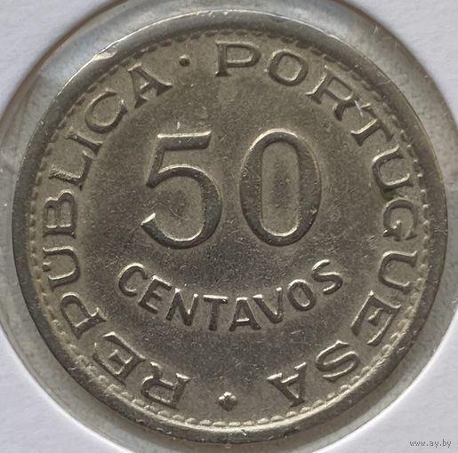 Сан-Томе и Принсипи 50 сентаво 1951 г. В холдере