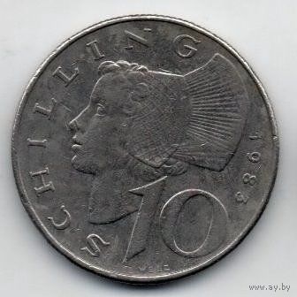 РЕСПУБЛИКА АВСТРИЯ 10 ШИЛЛИНГОВ 1983.