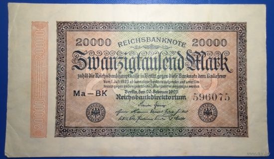 Германия 20000 марок 1923 г.