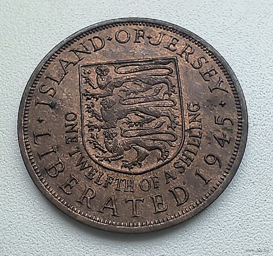 Джерси 1/12 шиллинга 1945 г. Елизавета II  1-14-1