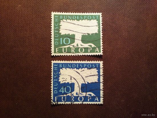 Германия 1957 г. Europa (C.E.P.T.)Стилизованное дерево./31а/