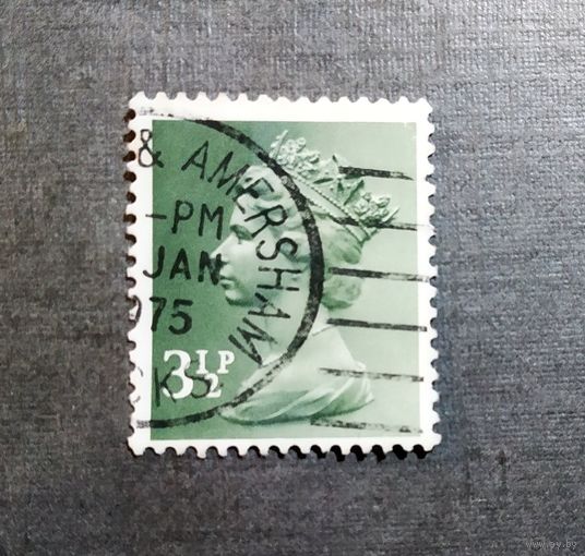 Марка Великобритания 1971 год Королева