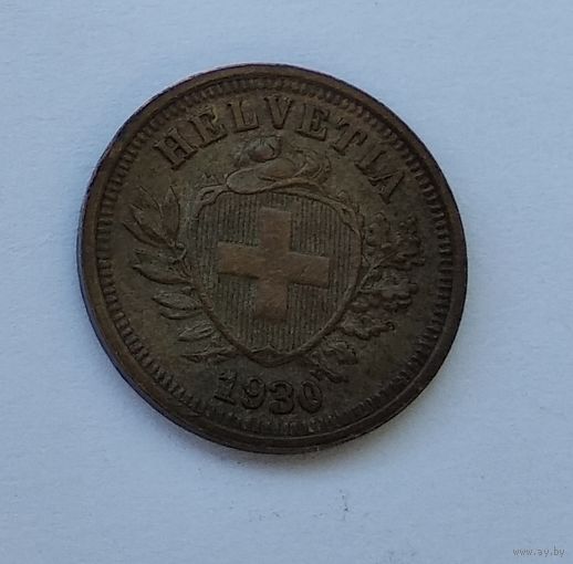Швейцария 1 раппен, 1930 7-5-12