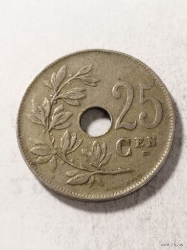 Бельгия 25 сентим 1921